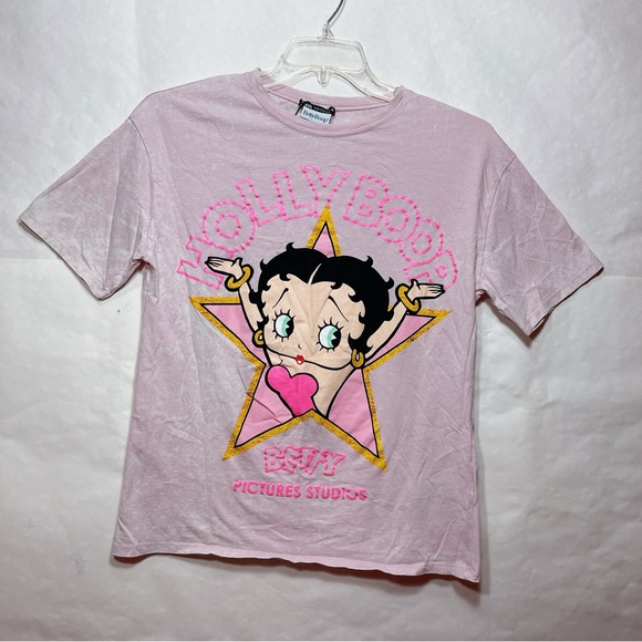 Zara Betty Boop Pink Tee 🔲🎀🤍 - Picture 2 of 9